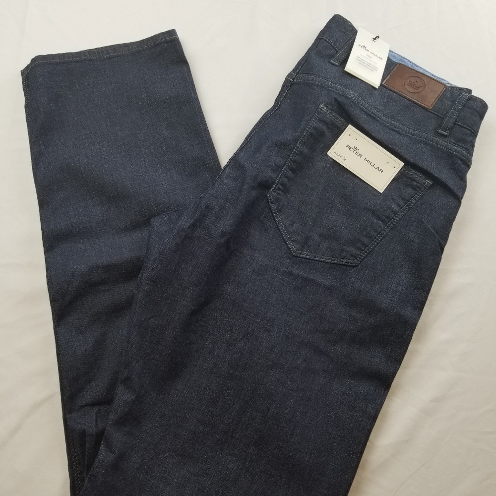 Peter Millar Crown Straight Leg Jeans 34x32 NWT